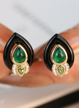 法式复古滴油戒指水滴形