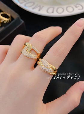 中古vintage珠宝琉璃戒指