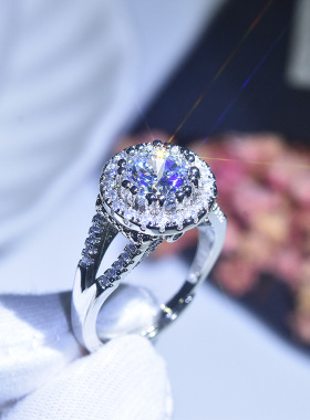 新款奢华群镶满钻Young钻八心