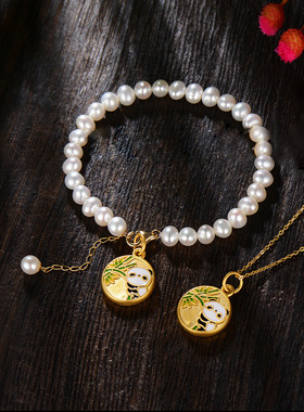 古法传承烧蓝竹子节节高升吊坠