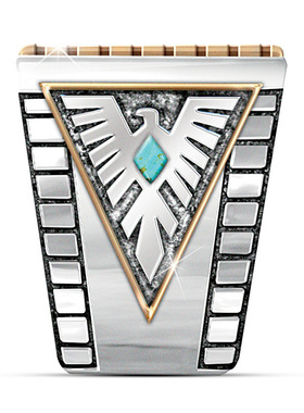 北美印第安人西部荣誉雷鸟戒指