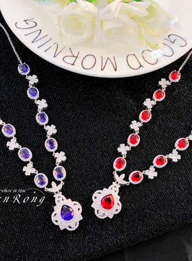 普罗旺斯奇遇重工熏衣紫钻项链女