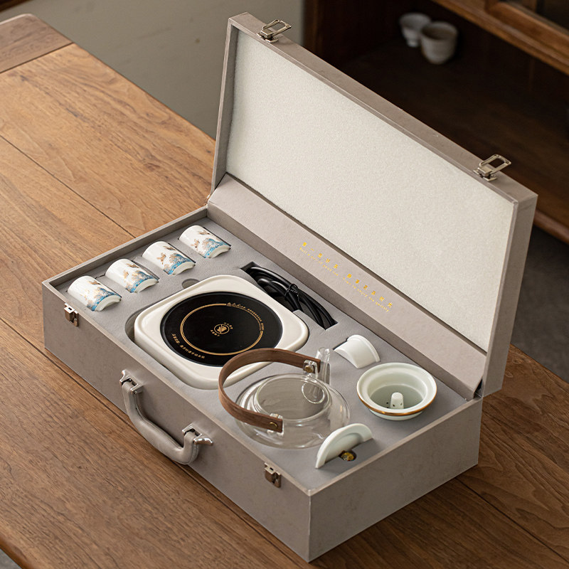 煮茶器围聚煮茶炉家用玻璃茶壶2024新款电陶炉小型高端烧水壶套装,淘宝优惠券,粉丝福利购,淘宝优惠卷