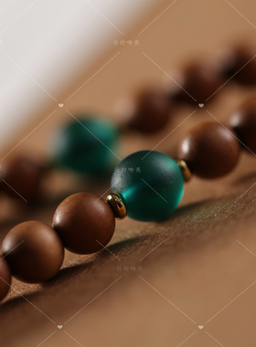 【壮的响亮】梵音收藏款108颗老山檀香/紫檀六字真言手串手链