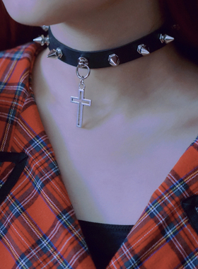 choker朋克风原创铆钉暗黑项圈