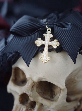 怪糖饰物集原创手工蕾丝choker