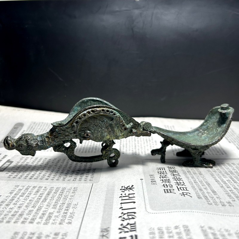 Zhao Qing Bird Zun Shanxi Spring and Autumn Period Antique Museum Wine Vessel