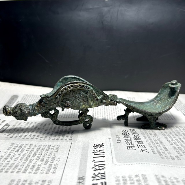 Zhao Qing Bird Zun Shanxi Spring and Autumn Period Antique Museum Wine Vessel