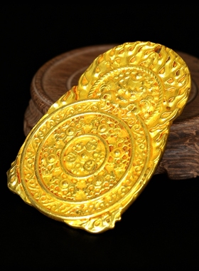 精雕鎏金千手观音本命佛吊坠