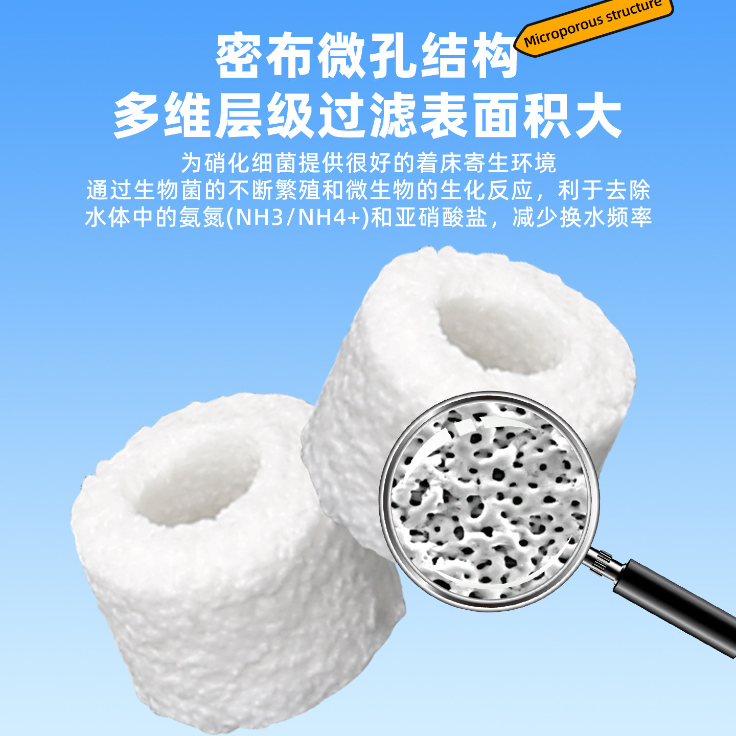 沃韦朗小沃培菌环鱼缸过滤材料陶瓷环净水滤材过滤桶底滤生化培菌,淘宝优惠券,粉丝福利购,淘宝优惠卷
