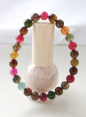 天然西瓜一物一图碧玺手链