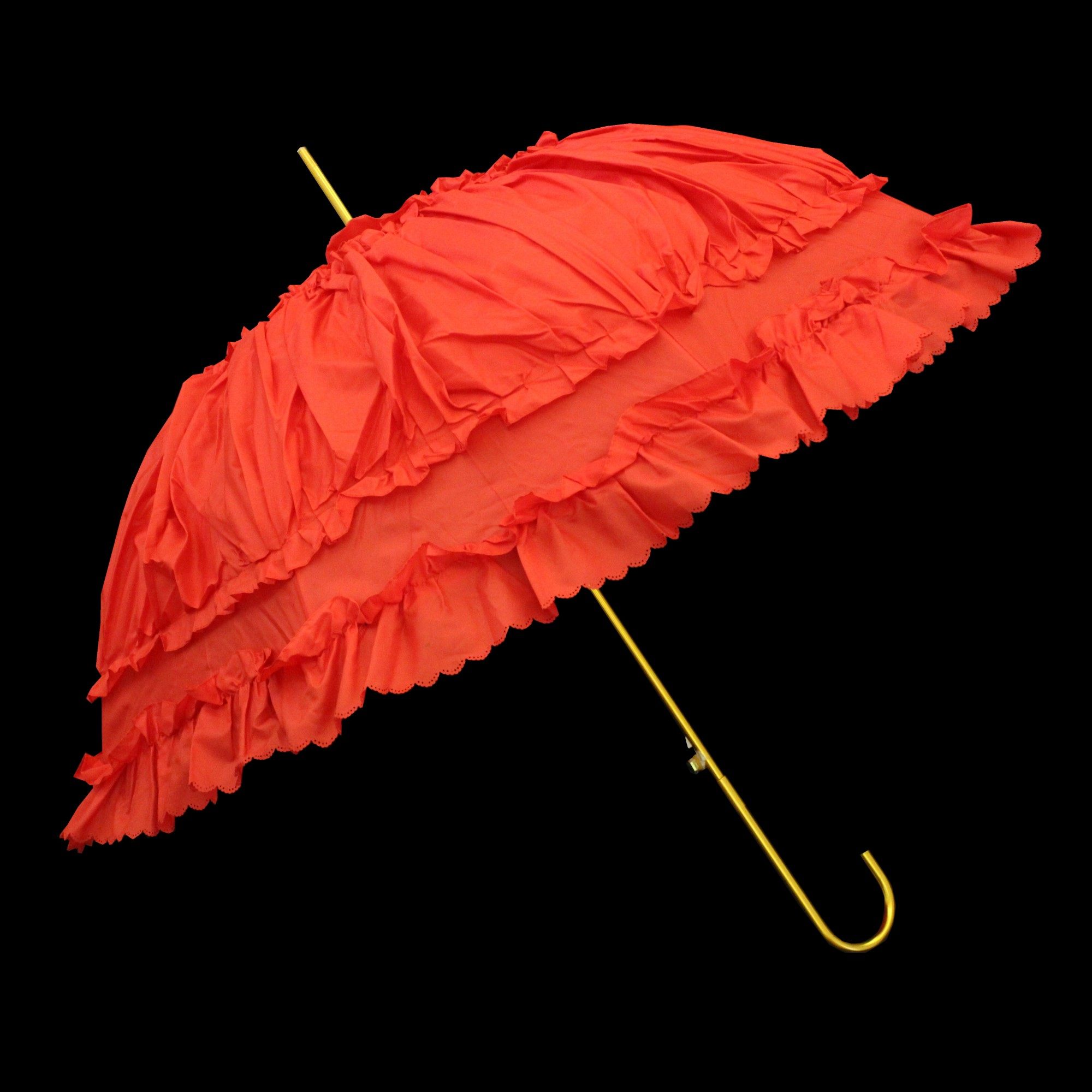 结婚新娘红伞婚礼婚庆伞中式大红伞晴雨两用全自动复古刺绣长柄伞