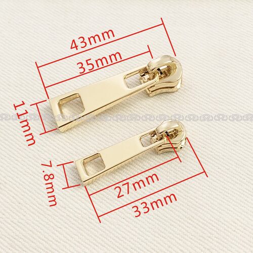 厂家直销 3号5号金属拉链头 高档箱包拉链配件 拉片拉手可定制 - 图2