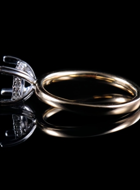 Fay Jewelry 个性定制钻石戒指空托（925银/10K/14K/18K/PT950）