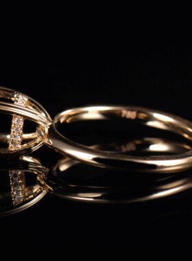 Fay Jewelry 个性定制钻石戒指空托（925银/10K/14K/18K/PT950）