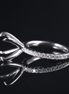 Fay Jewelry 个性定制钻石戒指空托（925银/10K/14K/18K/PT950）
