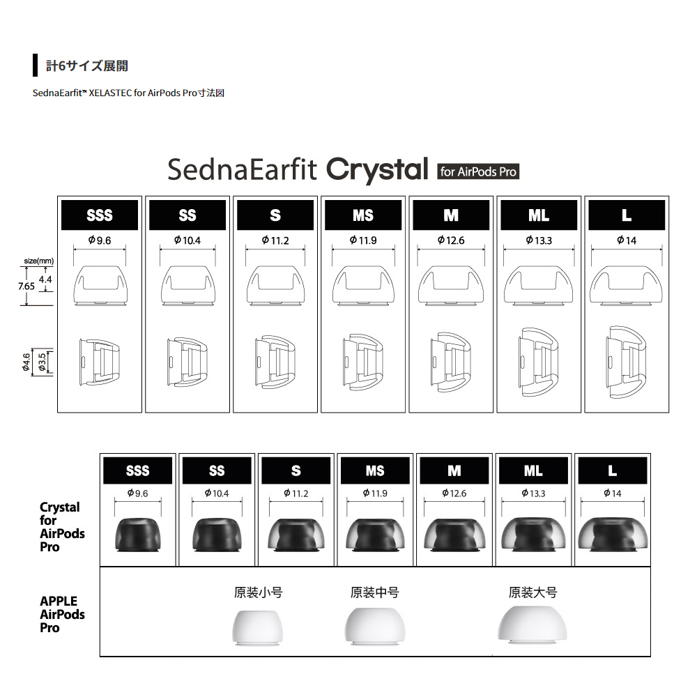 韩国AZLA Crystal适用于苹果AirPodsPro真无线蓝牙耳机耳塞帽耳套 - 图1