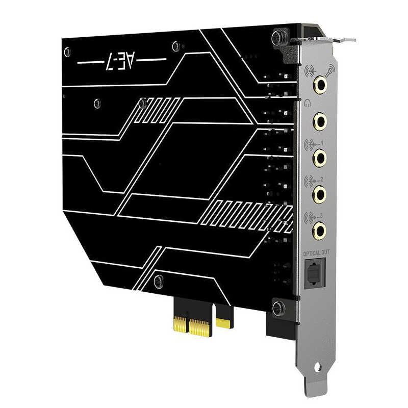 创新AE-7游戏内置声卡 电脑台式机7.1虚拟PCIE声卡影音卡5.1连接 - 图1