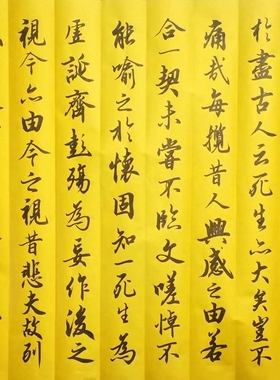 兰亭序书法挂画军海手写装饰送礼