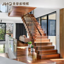 Self-Built House Leap Pick High Duplex Villa Attic Room Overall Double Beam Steel Wood Stairs Loft Double Running Custom