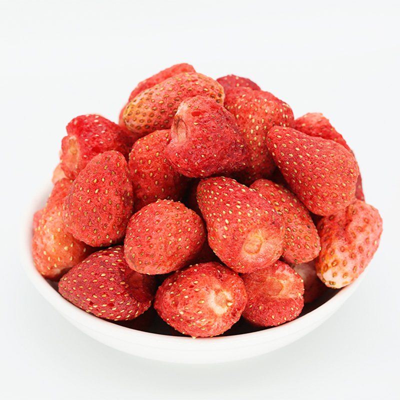 四季屋冻干小草莓50g整颗草莓脆水果干烘焙雪花酥果脯休闲小零食-图3