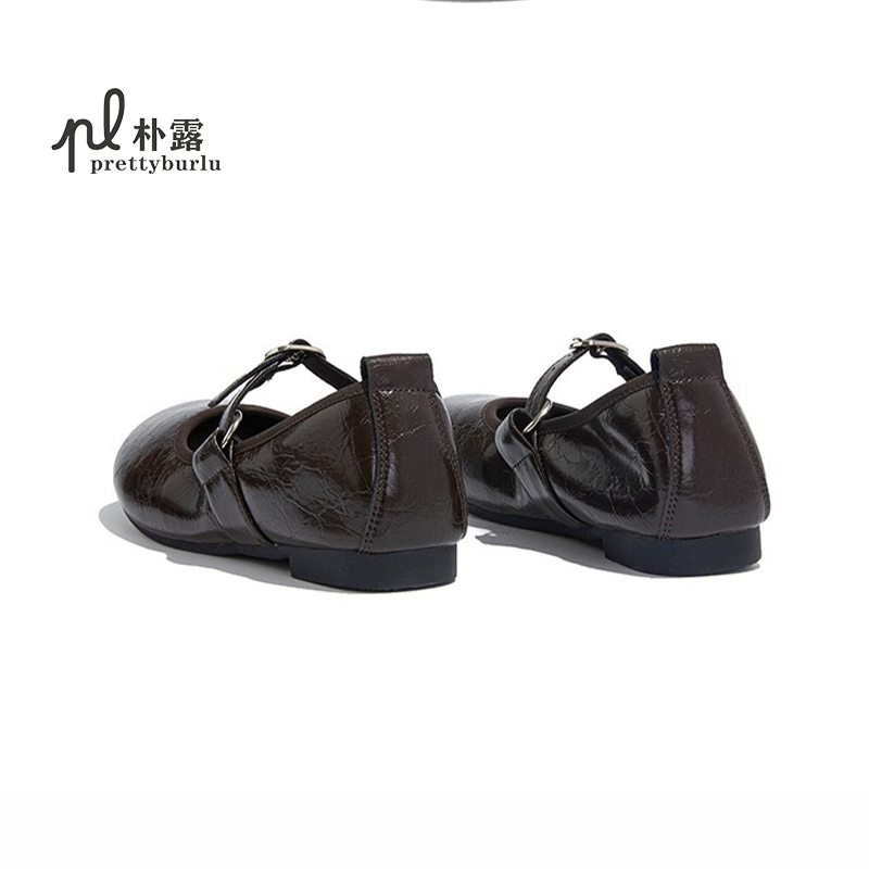 朴露手工真皮玛丽珍女鞋2026新款春季休闲风单鞋法式通勤平底女鞋,淘宝优惠券,粉丝福利购,淘宝优惠卷