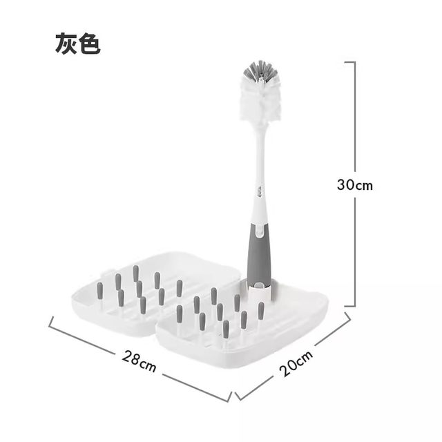 美国OXO奥秀奶瓶沥水架晾干架奶瓶刷便携式婴儿防尘折叠沥干架