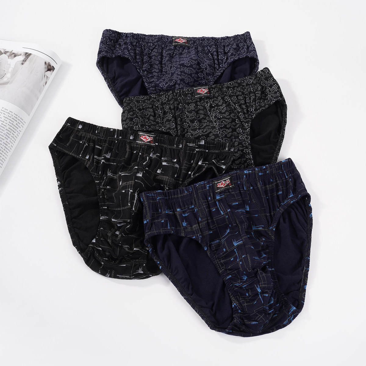 百样男士内裤纯棉男生中腰短裤男款裤衩底裤大码全棉裤头三角裤,淘宝优惠券,粉丝福利购,淘宝优惠卷