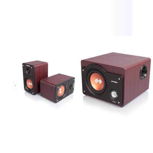 HYUNDAI/现代 HY-480D经典木质音箱电脑 蓝牙音箱 家用超重低音炮 - 图3