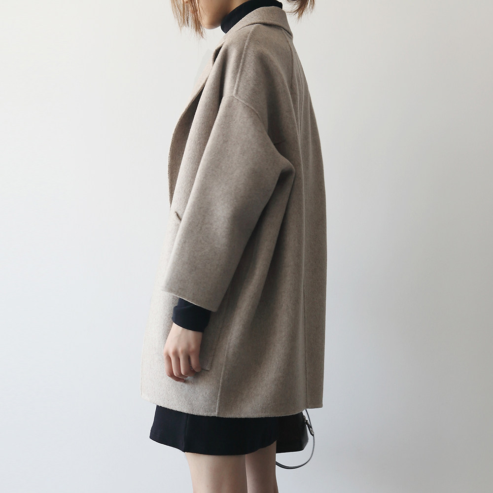 2018秋冬季新款女装流行毛呢大衣 嘉茱莉毛呢外套