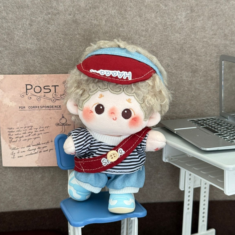 现货新款10cm棉花娃娃衣服毛绒玩偶换装公仔可爱娃衣休闲套装 - 图0