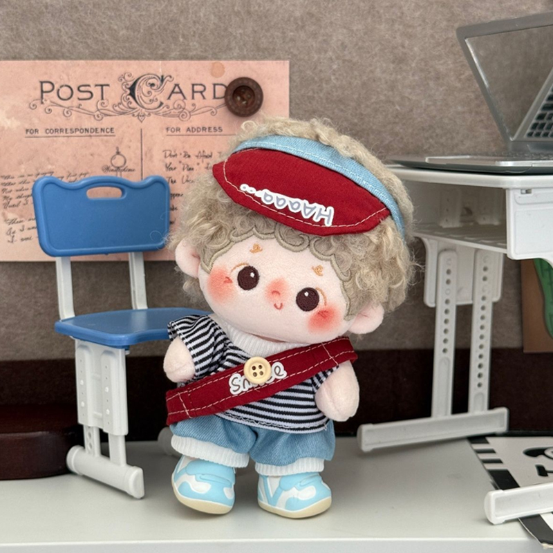 现货新款10cm棉花娃娃衣服毛绒玩偶换装公仔可爱娃衣休闲套装 - 图2