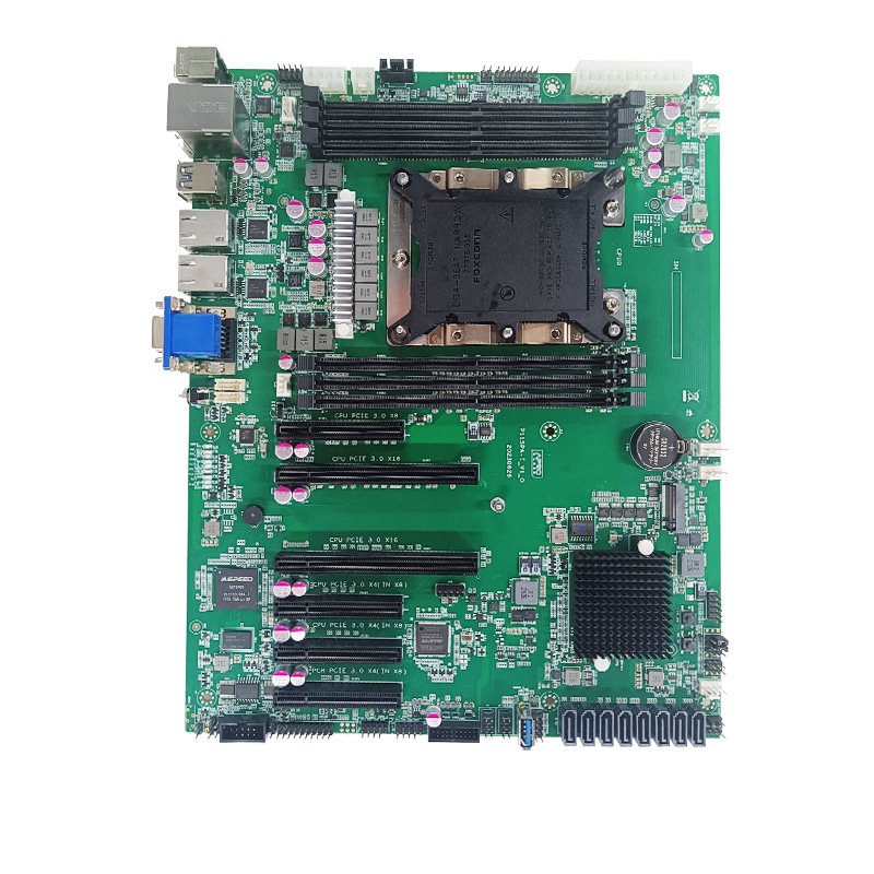 速桥单路LGA3647 CPU服务器主板 支持双GPU显卡平替超微X11SPL-F - 图3