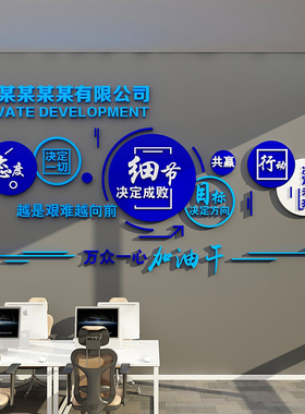 企业会议室布置办公室墙面装饰
