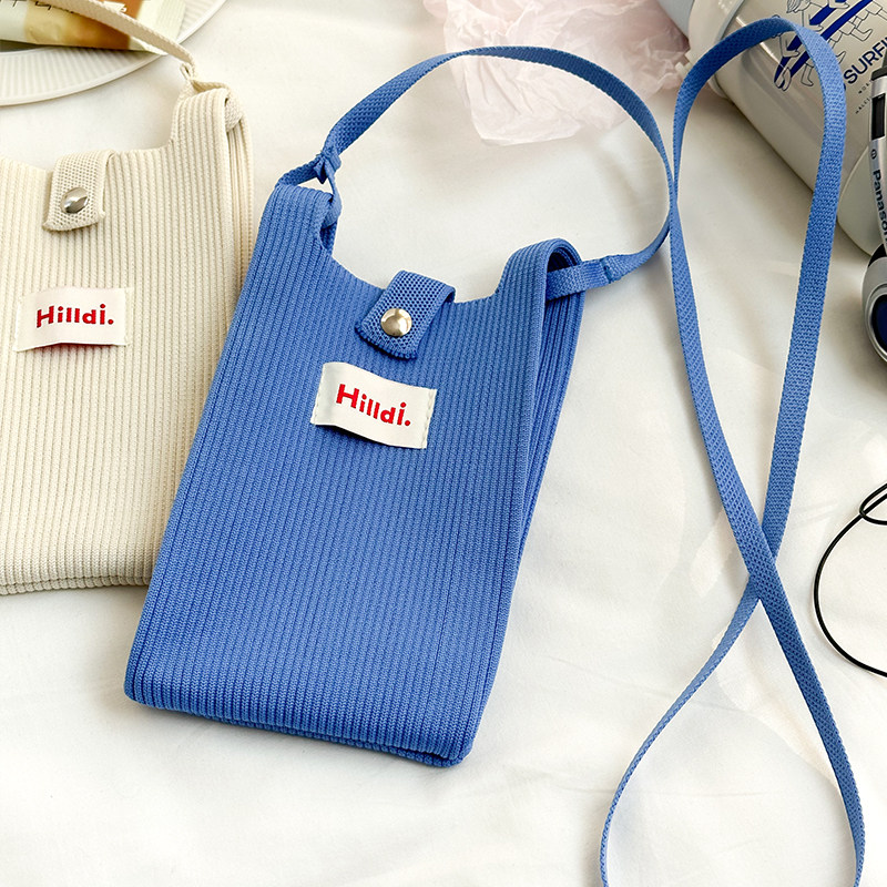 2025春夏新款针织斜挎手机包女小巧轻便百搭纯色ins风便携收纳包,淘宝优惠券,粉丝福利购,淘宝优惠卷