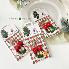 Брелок 圣诞风ins圣诞花环钥匙扣女 手工diy编织包包挂饰品创意节日礼品