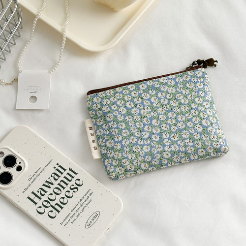 小春日和 棉布拉链护照包女护照保护套证件收纳包便携收纳零钱包 - 图2