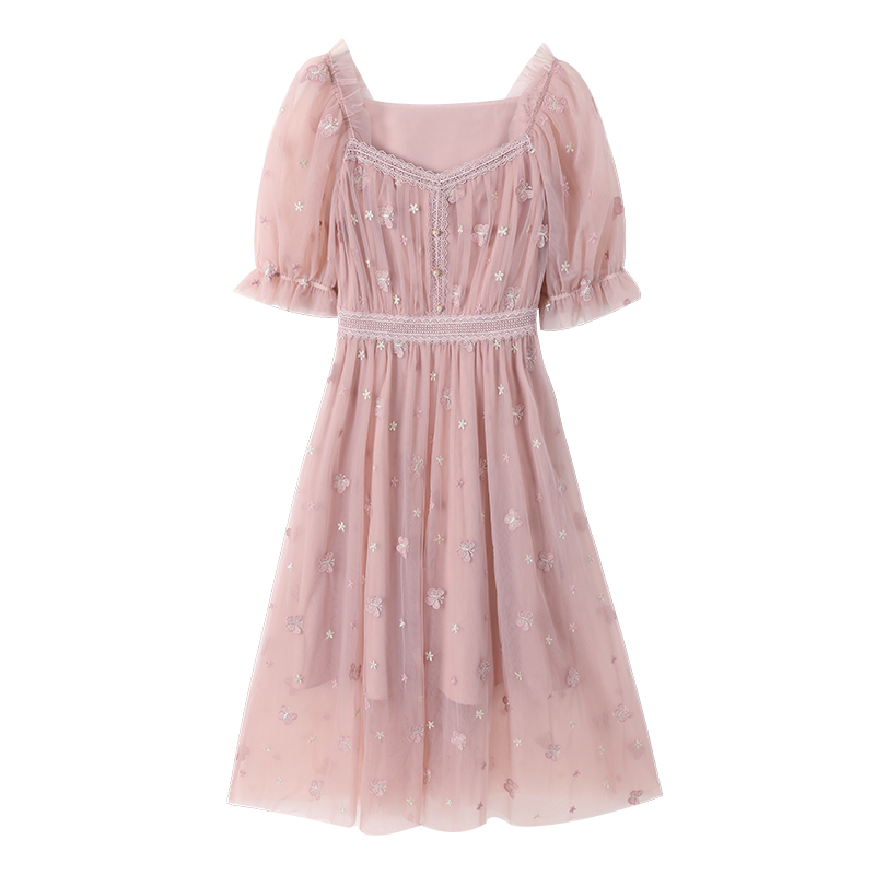 白鹿明星香影女夏2022新款连衣裙 香影连衣裙