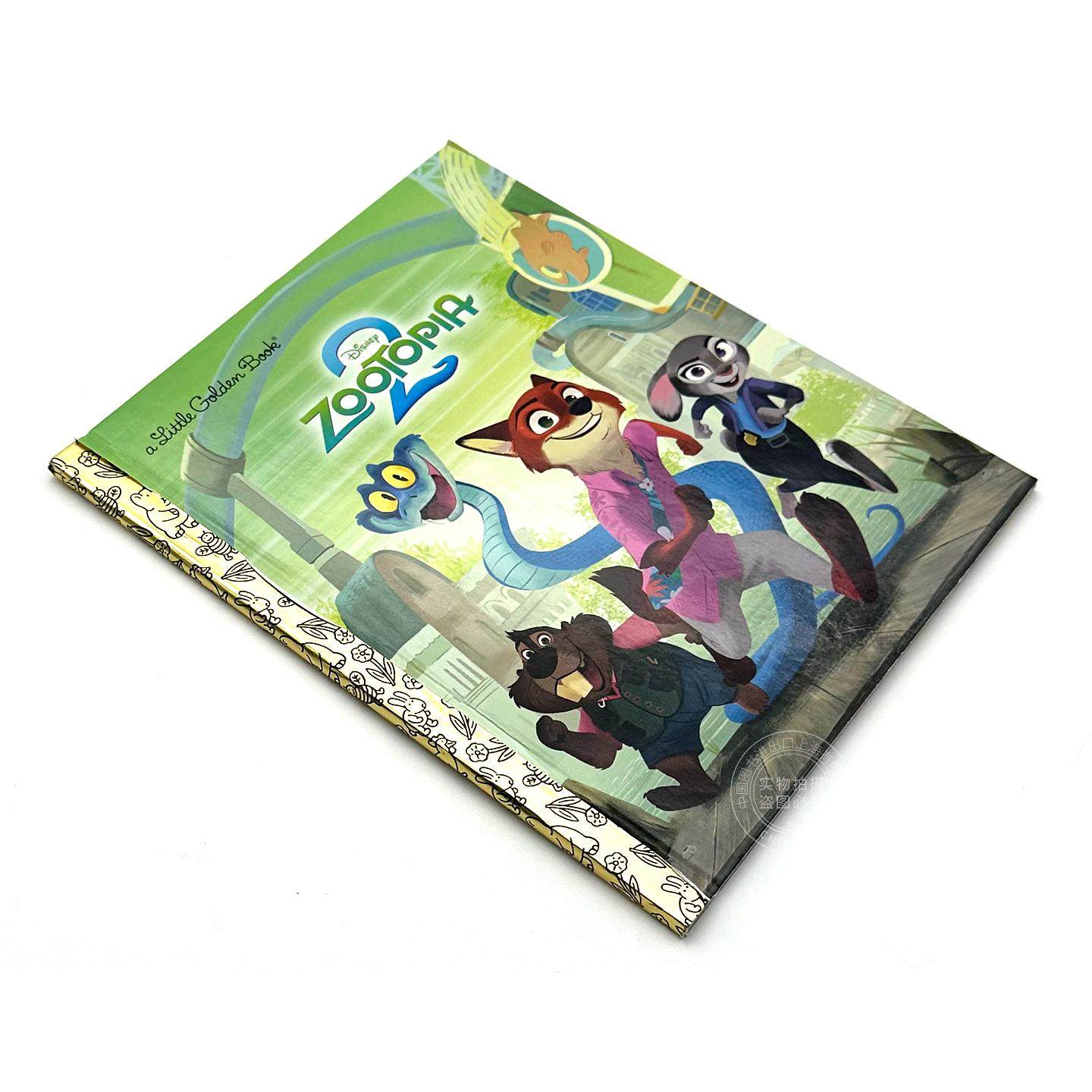 现货 迪士尼疯狂动物城2 小金书 动画电影周边书 儿童绘本故事书 英文原版 Disney Zootopia 2 Little Golden Book 2-5岁,淘宝优惠券,粉丝福利购,淘宝优惠卷