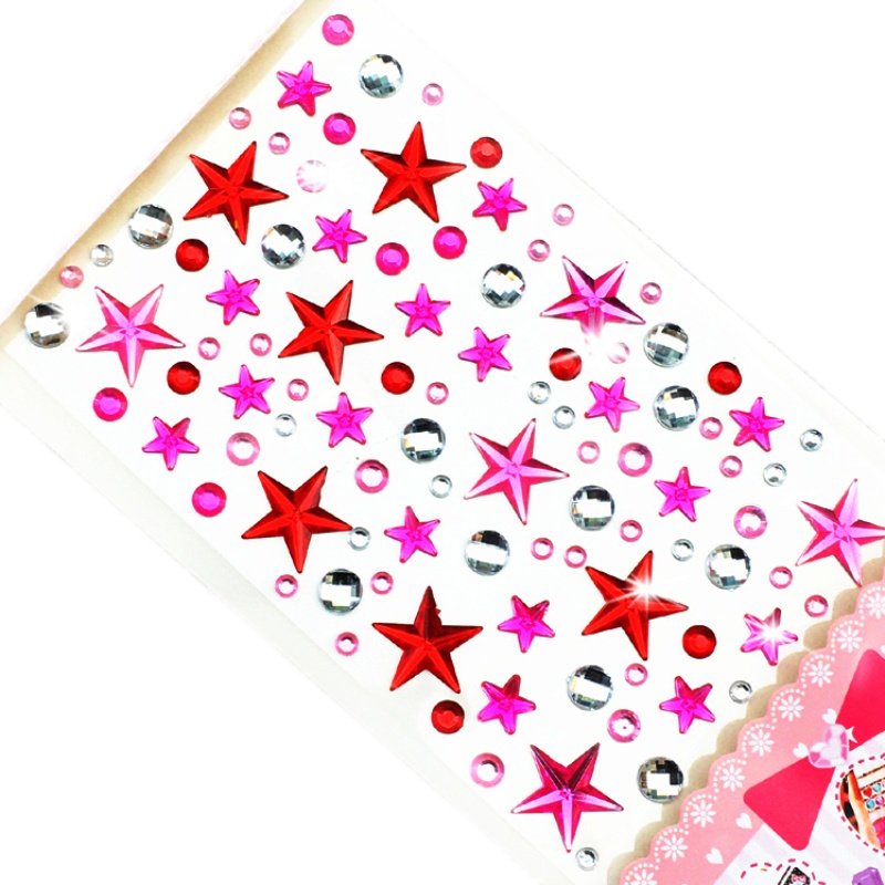 儿童装饰钻石贴纸五角星星化妆水晶手工粘贴画立体宝石手机奖励贴,淘宝优惠券,粉丝福利购,淘宝优惠卷