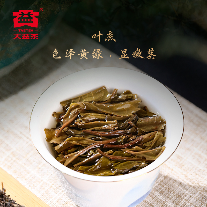 【端午茶叶礼盒】大益普洱茶勐宋普洱生茶357g饼茶2301批次-图1