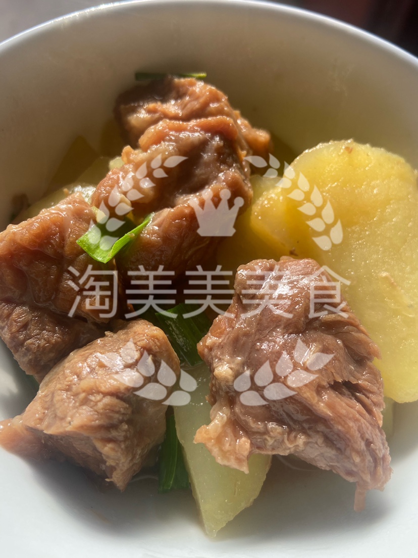 恒都 红烧牛腩块250g一袋 常温调理加热素食牛肉方便熟食健身即食 - 图1