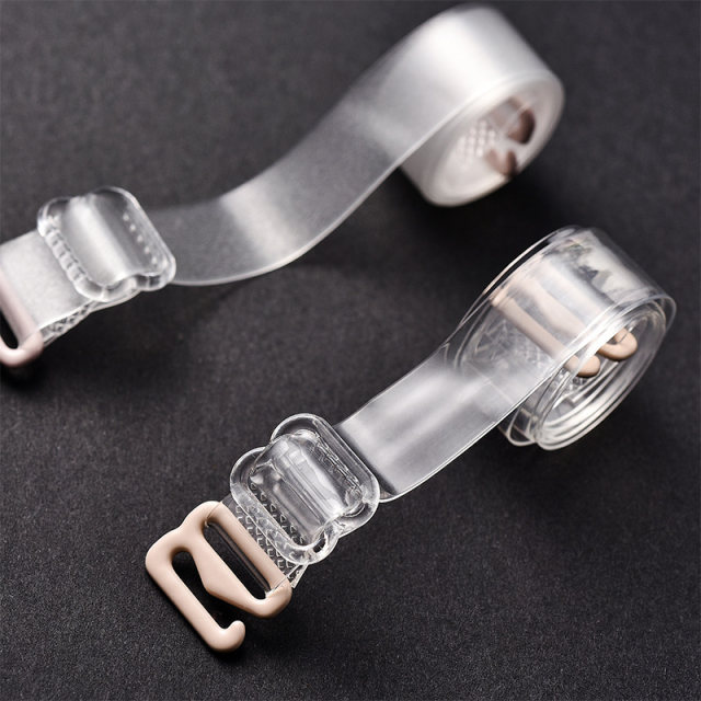 Anti-slip Seamless Straight Neck Bra Summer Transparent ສາຍບ່າ