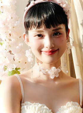 少女心爆棚！精致樱花锁骨链