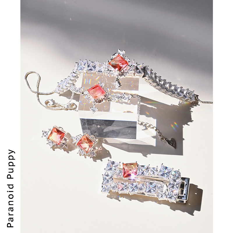 PP饰品《浮玉》宫廷风宝石925纯银手链女小众高级感手饰复古配饰 - 图1