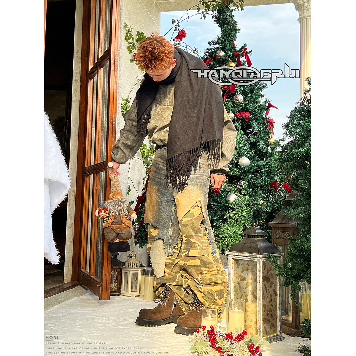 韩桥日记[重工系列]定制长毛绒牛皮马丁靴秋冬户外工装短靴大棕靴,淘宝优惠券,粉丝福利购,淘宝优惠卷