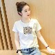 Shipping insurance summer breathable cotton ເສື້ອຍືດແຂນສັ້ນສໍາລັບແມ່ຍິງ