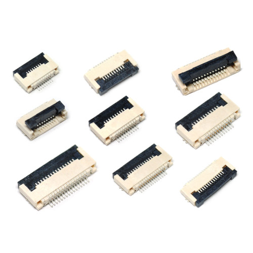 FFC/FPC扁平电缆线插座0.5MM连接器 抽屉翻盖式上下接8/10/20~60P - 图0