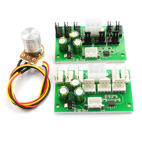 电脑风扇调速器机箱4线暴力风扇控制器8路PWM风扇集成器12V大功率 - 图0