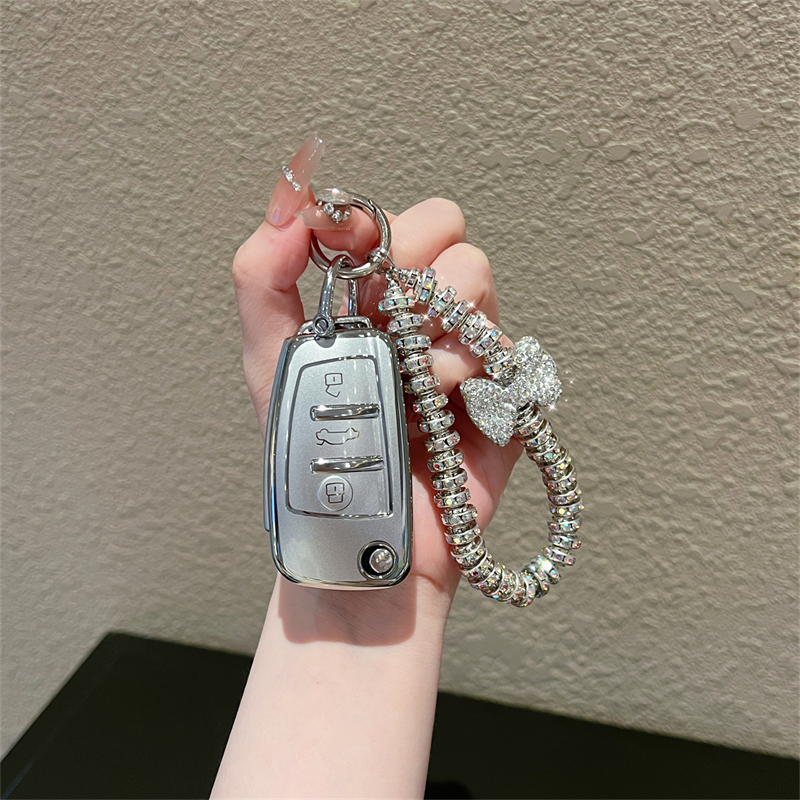 适用奥迪a3l钥匙套q2/q3//q4/q5l包扣a4l/a5l/a6l/a7l壳女高级 - 图3
